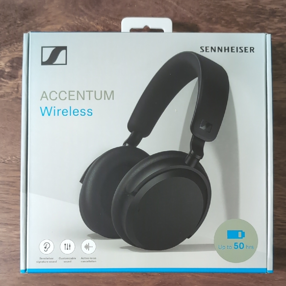 Brand New Sennheiser Accentum Wireless Headphones - Sleek Black